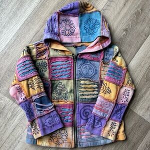 Y2K Rising International Multicolor Patchwork Kids Jacket